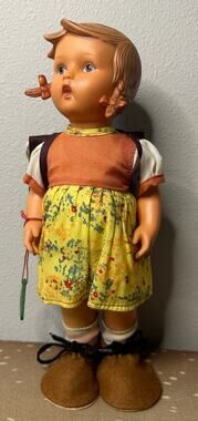 HUMMEL Vintage 1960s Vinyl Rosl 12" Series 1700 School Girl Doll